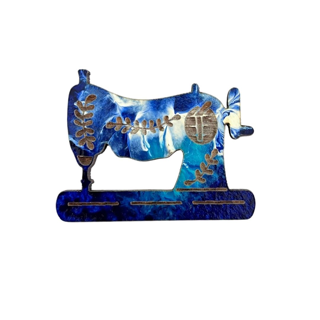 Sewing Machine Glasses Brooch (5 Colors)