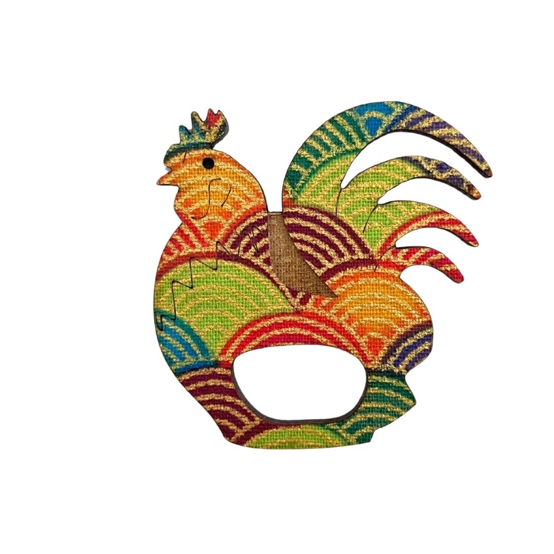 Rooster Glasses Brooch (5 Colors)