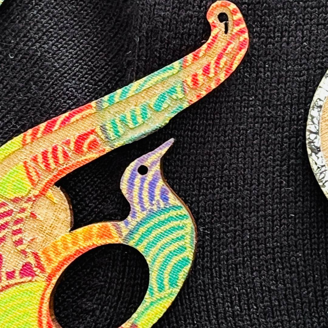 Lyrebird Glasses Brooch (5 Colors)