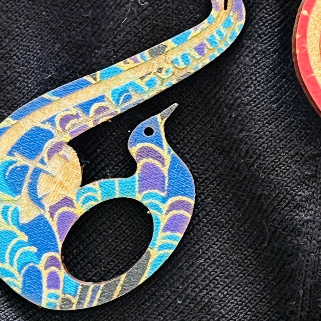 Lyrebird Glasses Brooch (5 Colors)