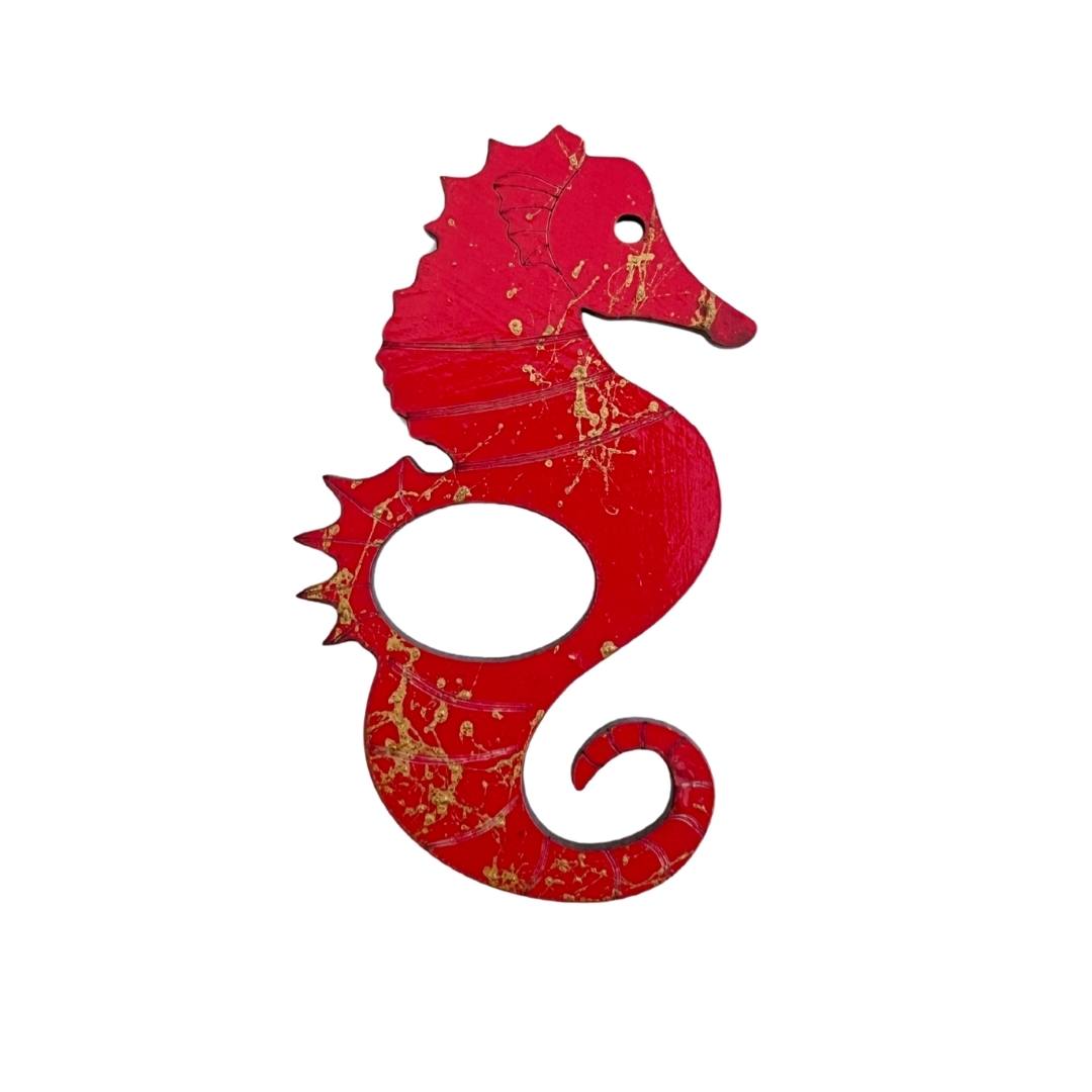 Seahorse Glasses Brooch (5 Colors)