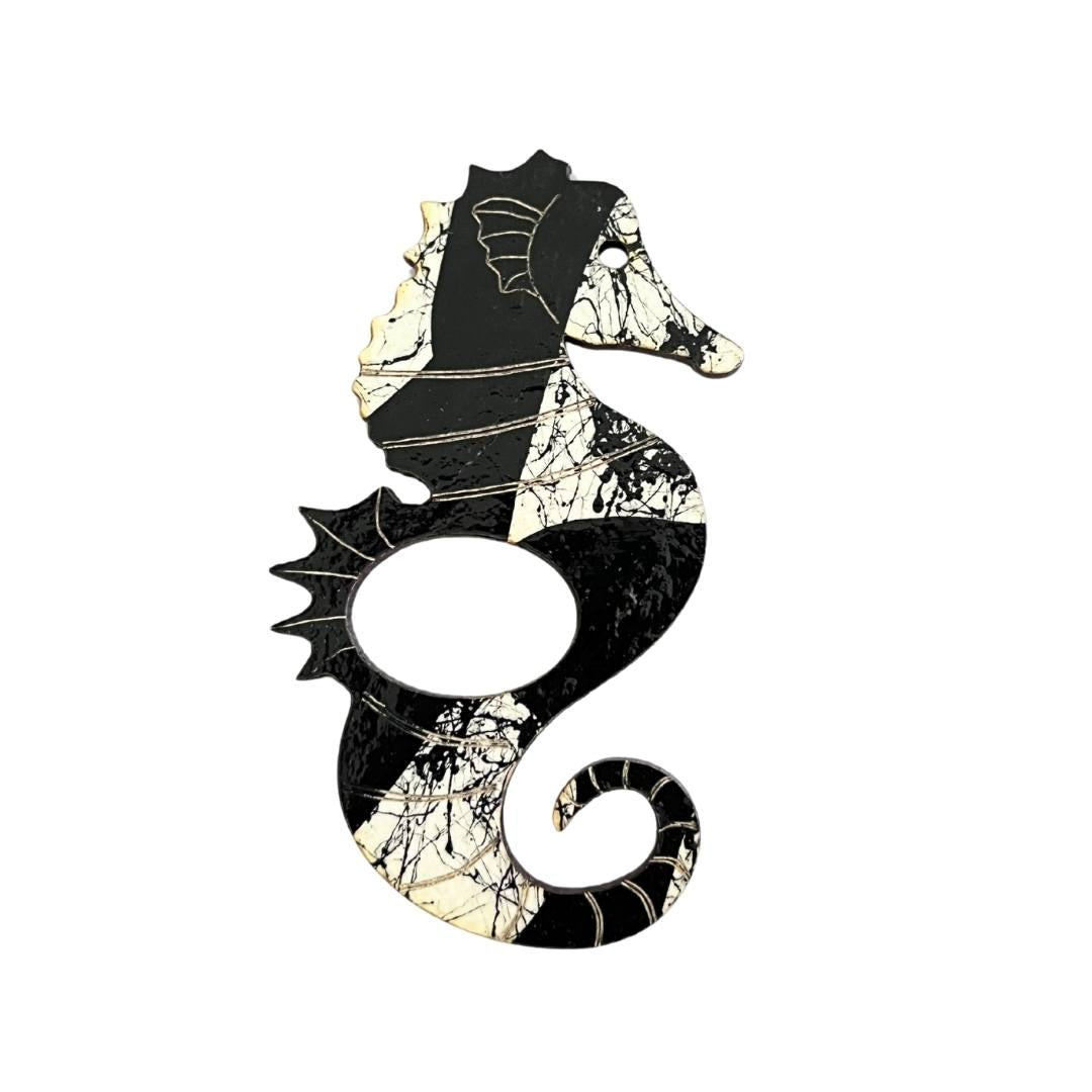 Seahorse Glasses Brooch (5 Colors)