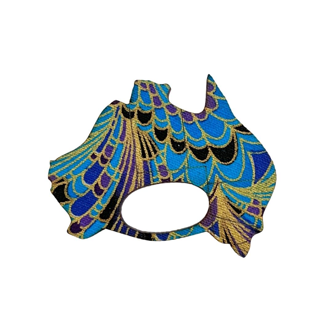 Australia Glasses Brooch (5 Colors)