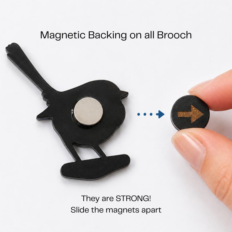 'Circles' Magnetic Brooch