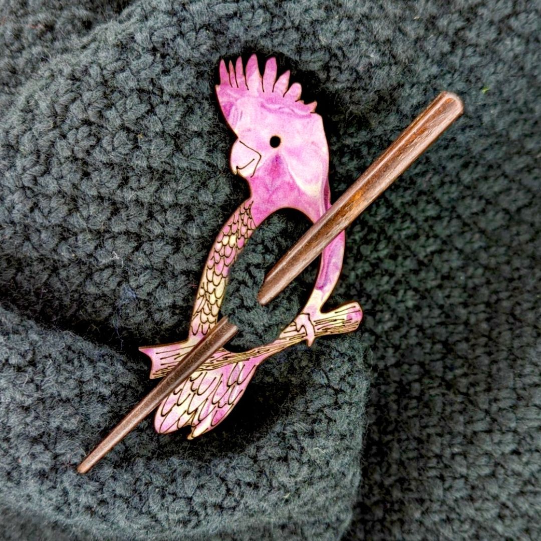 Galah Scarf Pin (2 Colours)