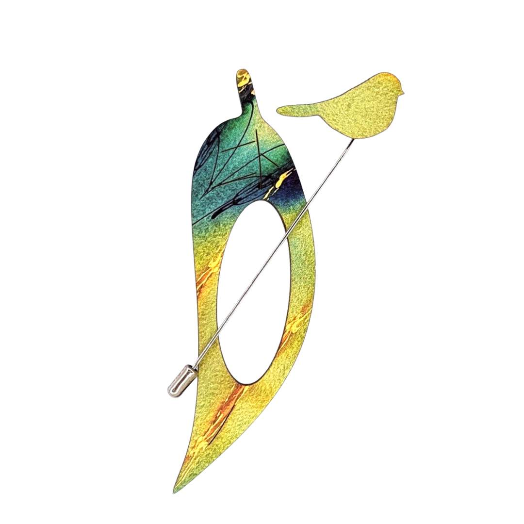 Gum Leaf Scarf Pin (3 Colors)