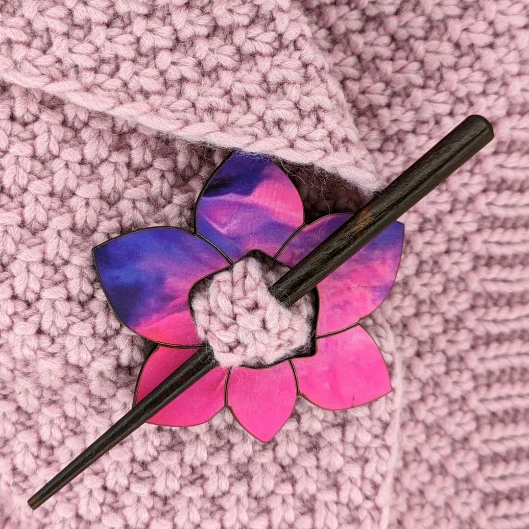 Orchid Scarf Pin (6 Colors)