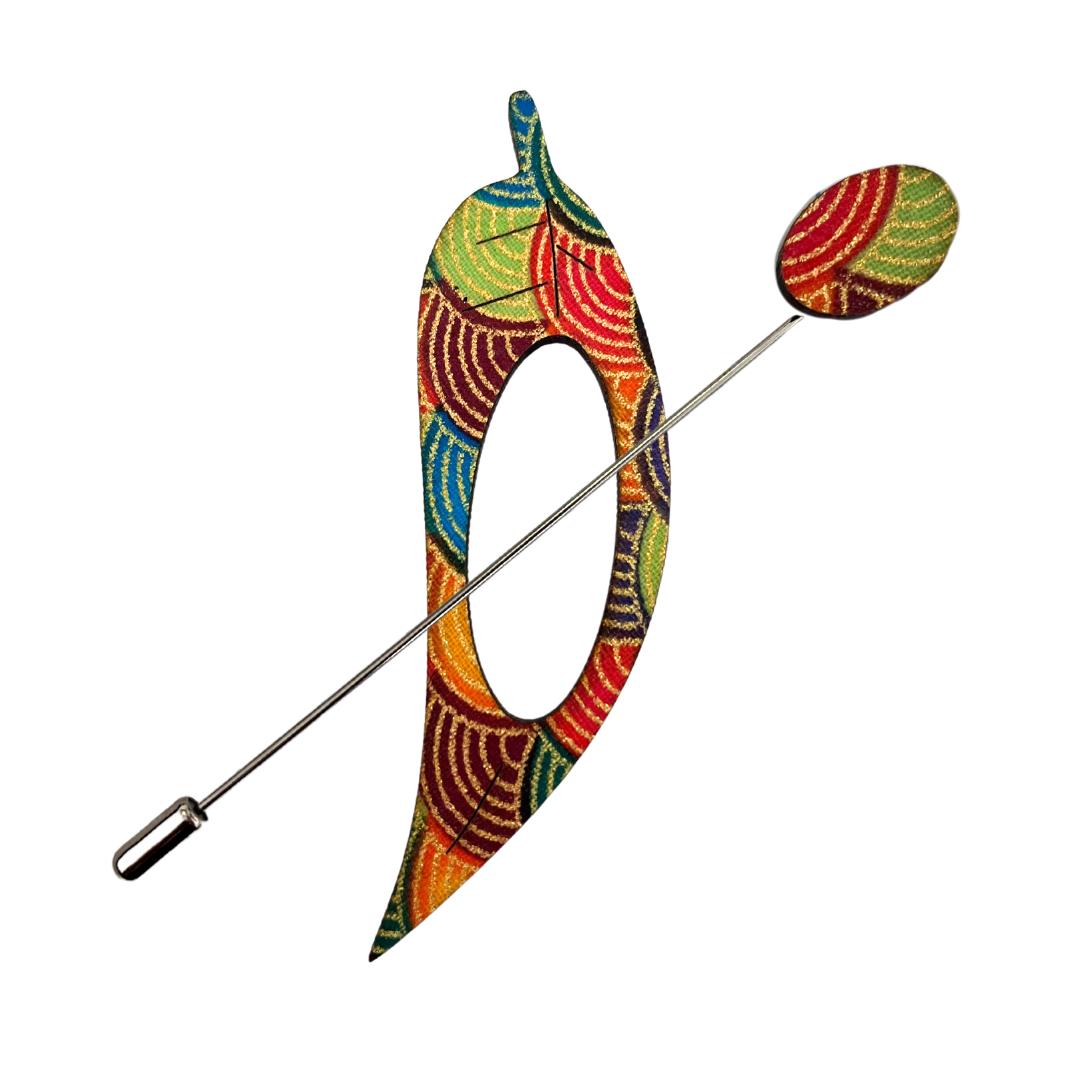 Gum Leaf Scarf Pin (3 Colors)