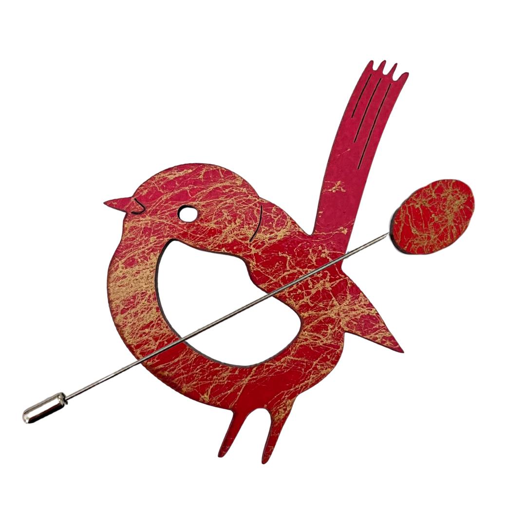 Blue Wren Scarf Pin (6 Colors)
