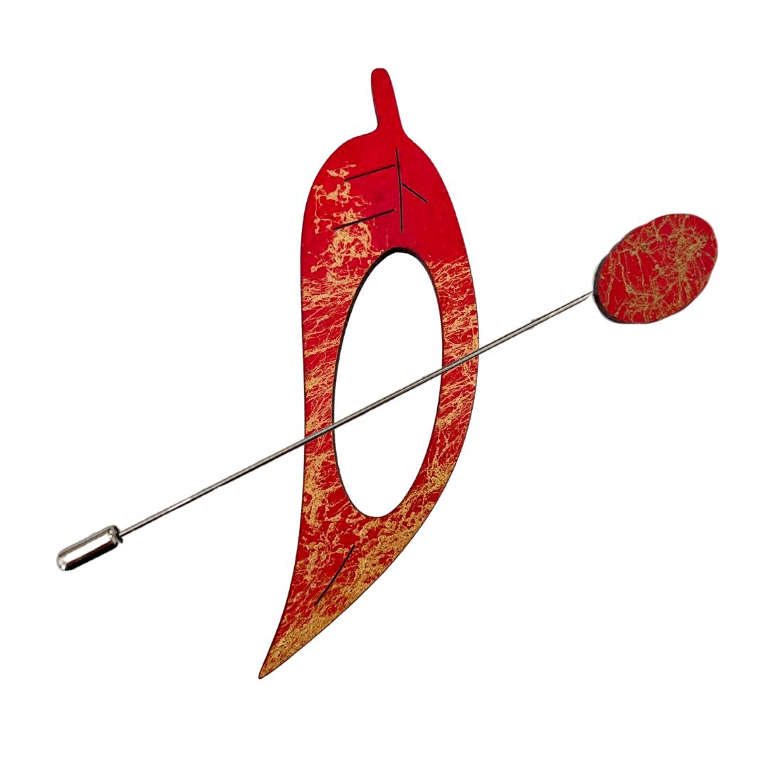 Gum Leaf Scarf Pin (3 Colors)