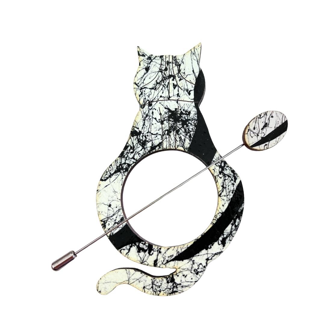 Cat Scarf Pin (5 Colors)