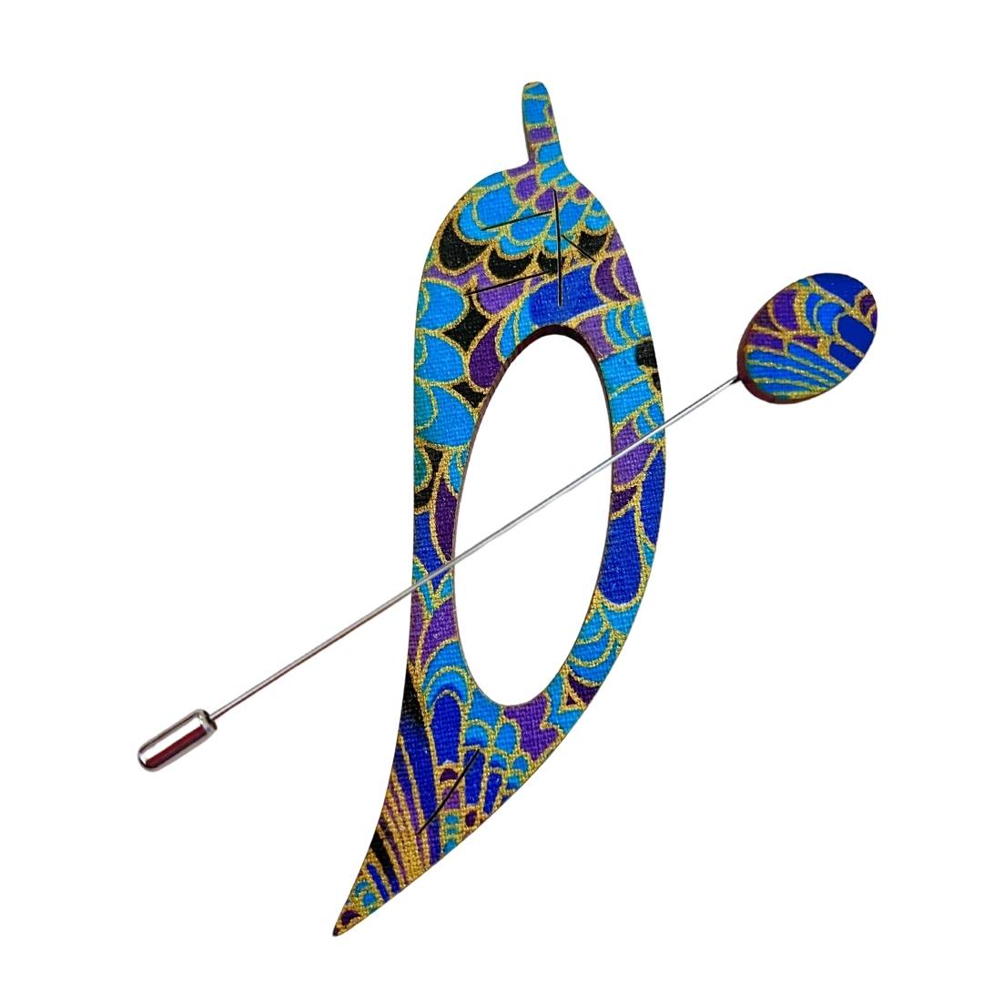 Gum Leaf Scarf Pin (3 Colors)