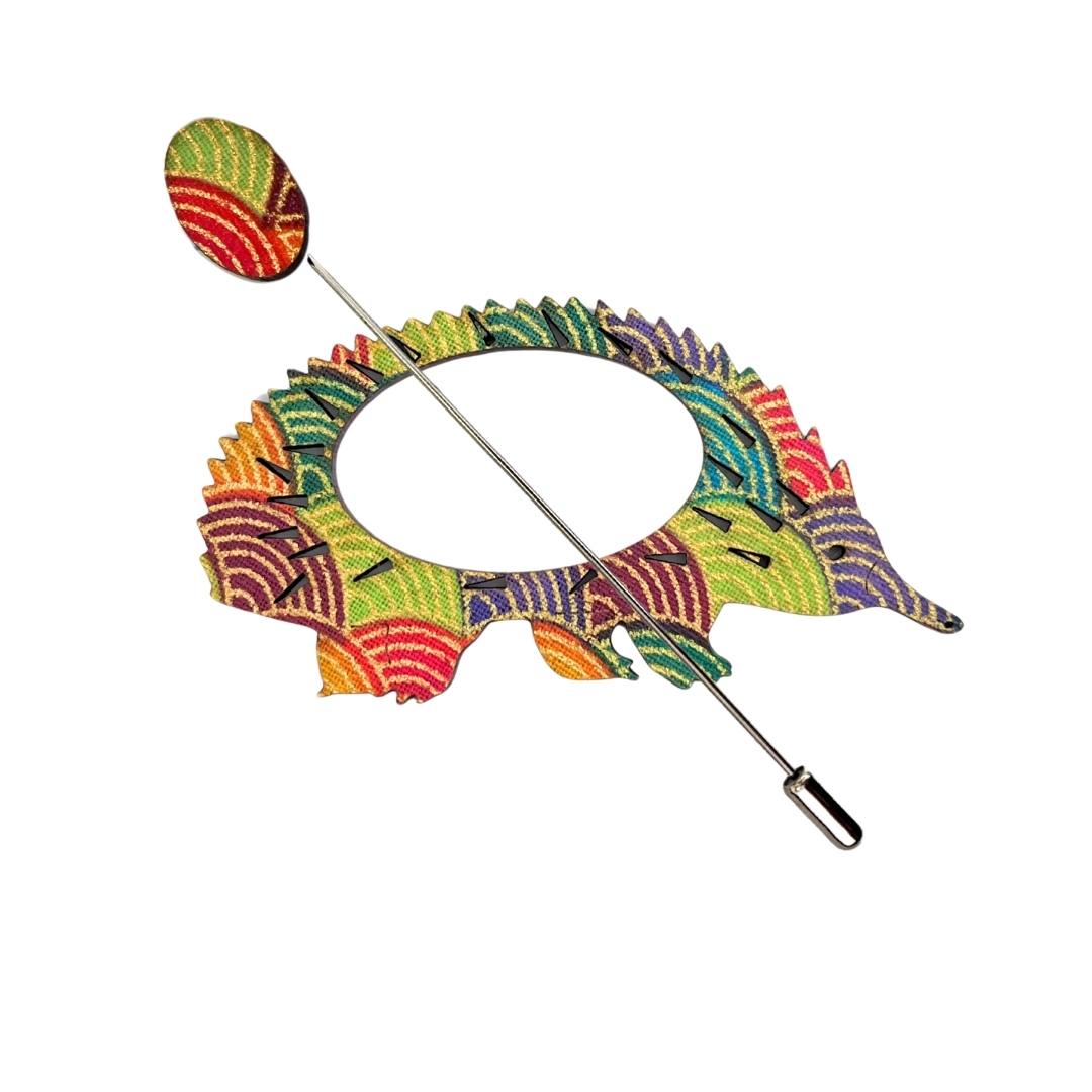 Echidna Scarf Pin (5 Colors)