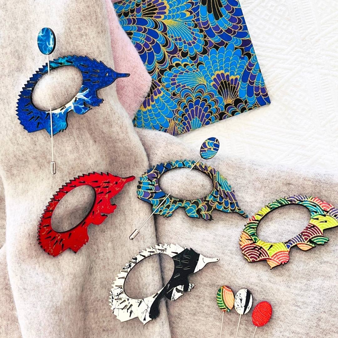 Echidna Scarf Pin (5 Colors)