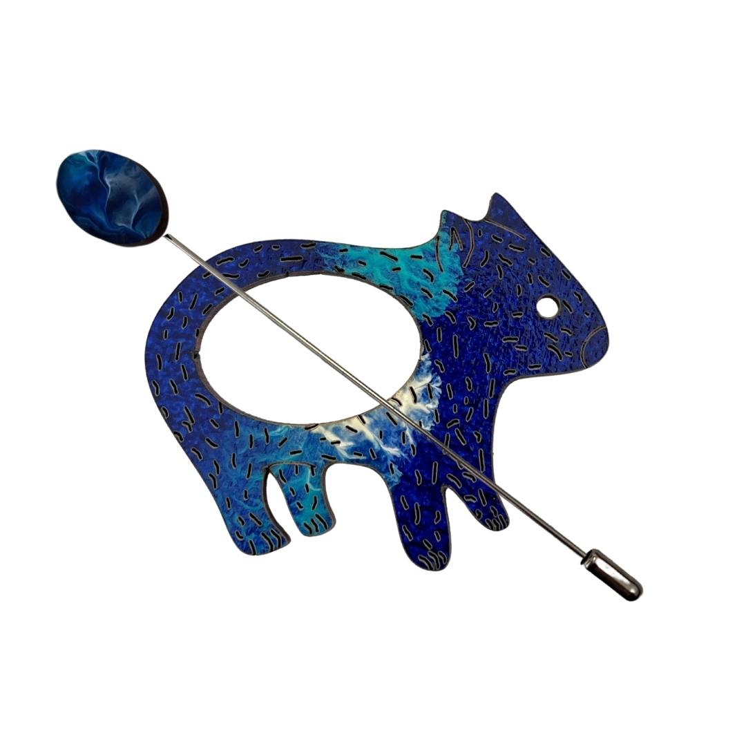 Wombat Scarf Pin (5 Colors)