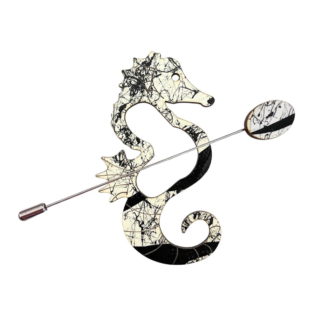 Seahorse Scarf Pin (5 Colors)