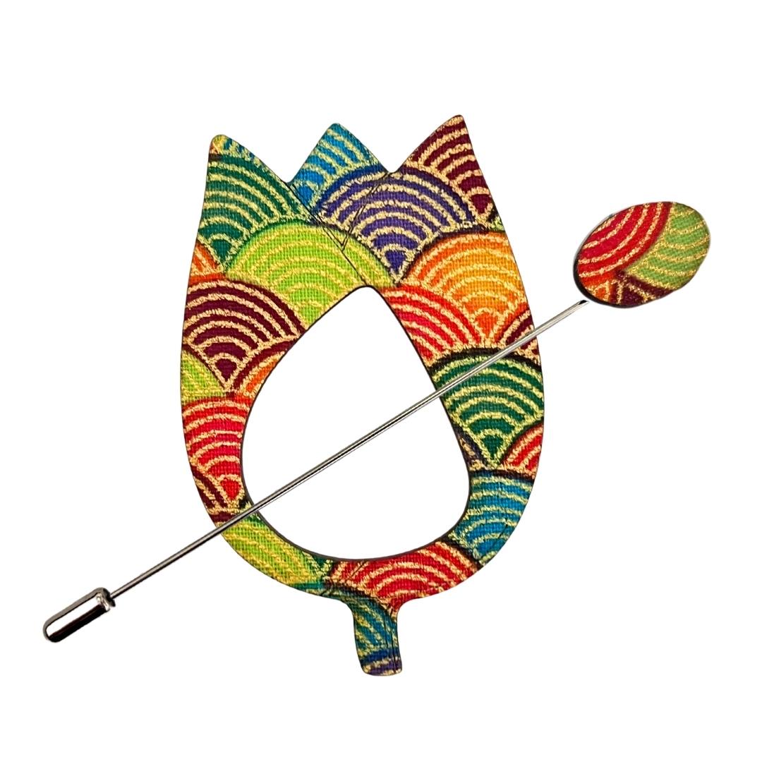 Tulip Scarf Pin (5 Colors)