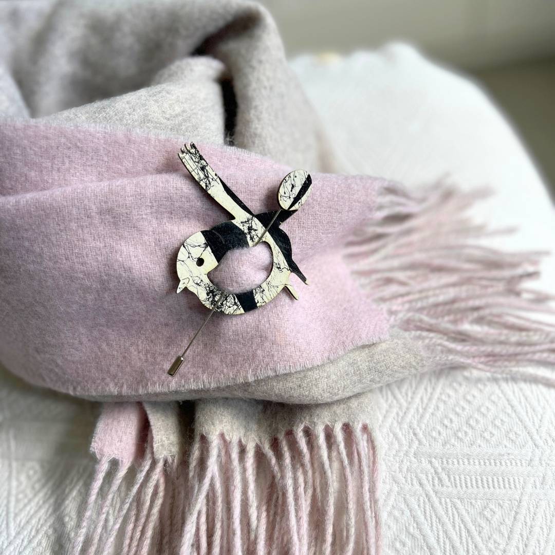 Blue Wren Scarf Pin (7 Colors)