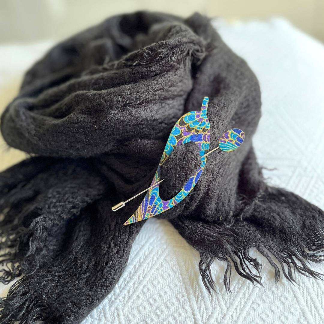Gum Leaf Scarf Pin (3 Colors)