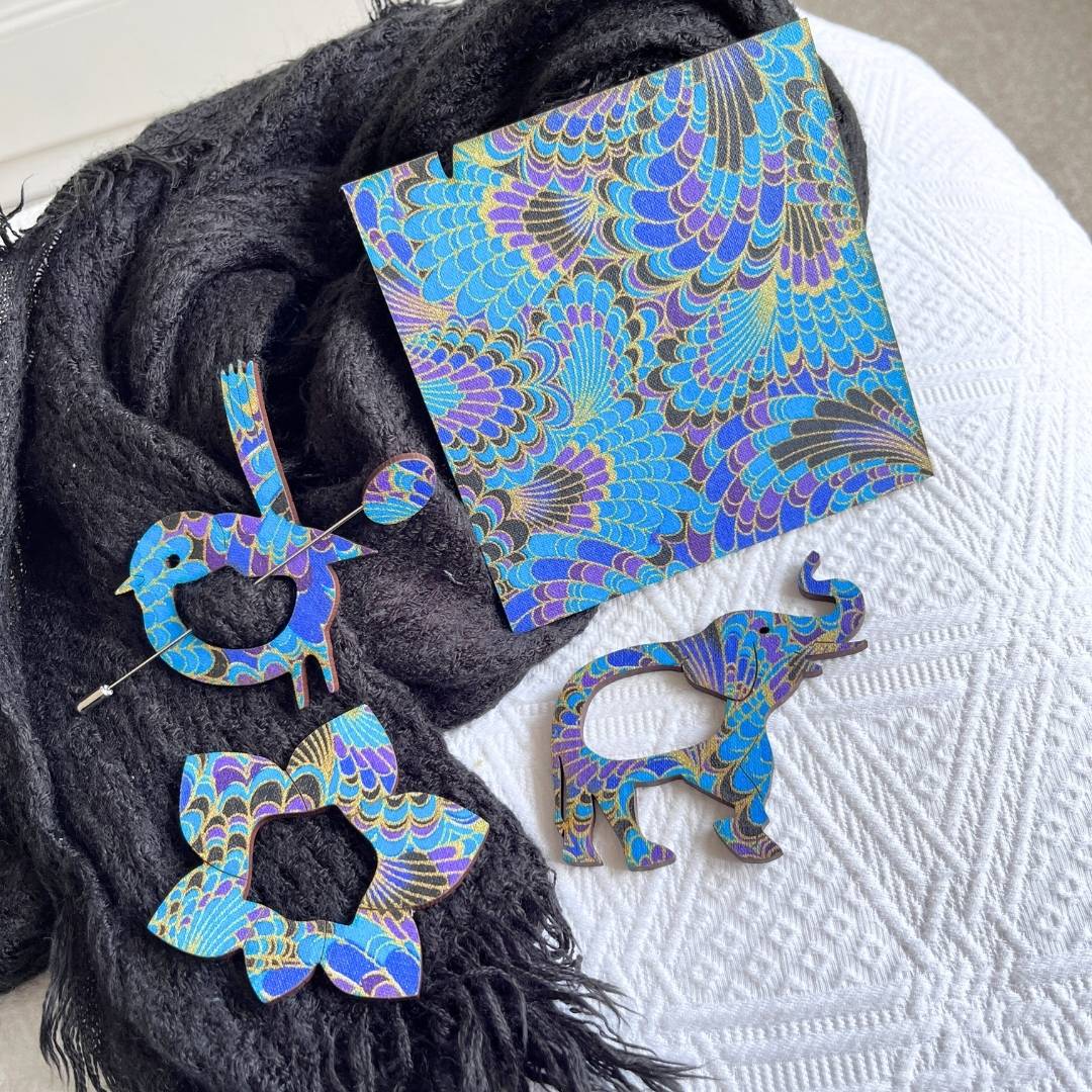 Elephant Glasses Brooch (8 Colors)