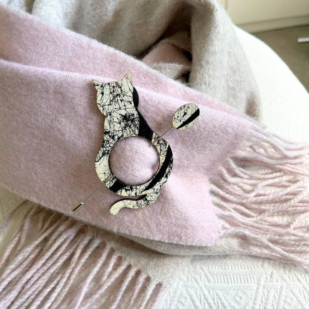 Cat Scarf Pin (5 Colors)