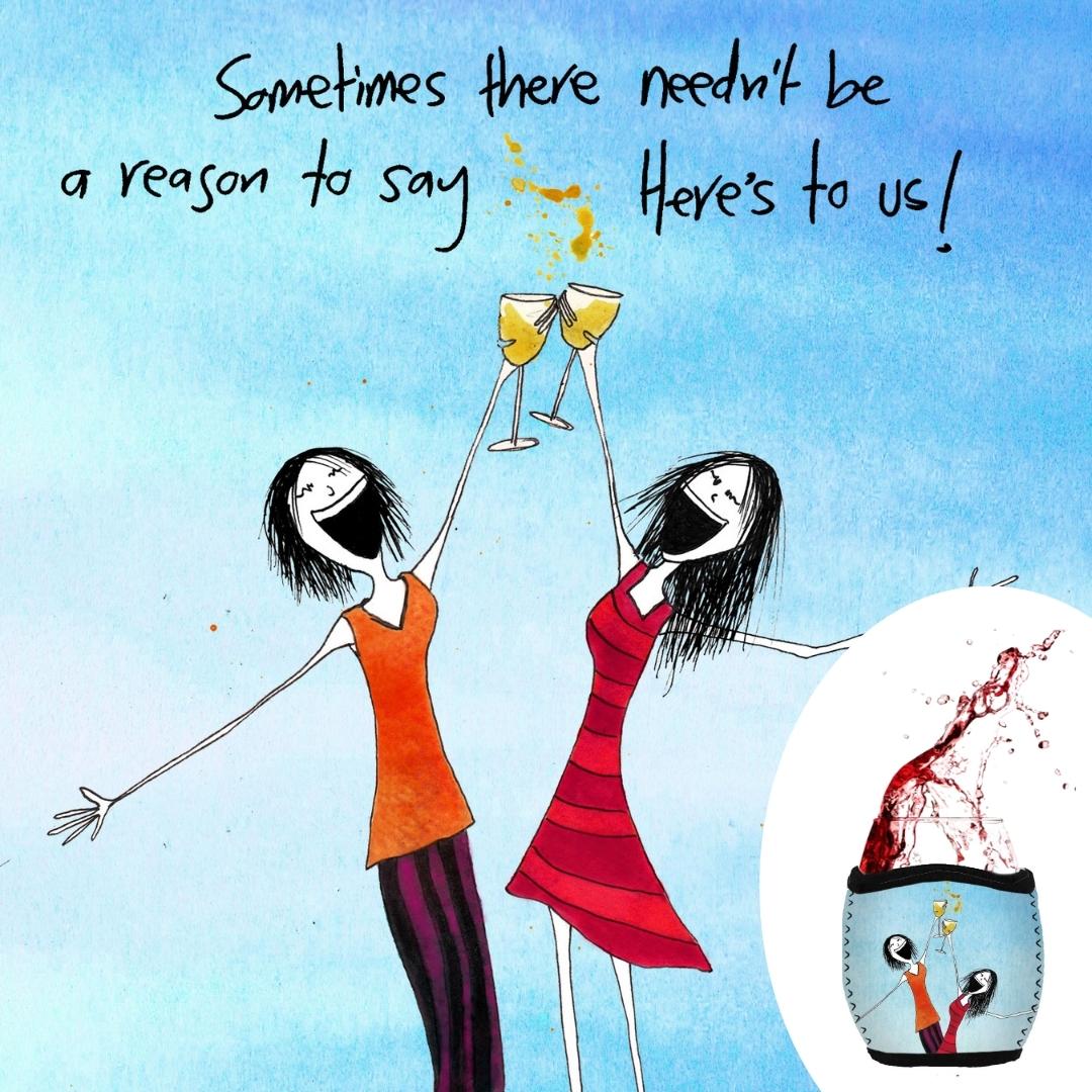 'Sometimes there needn't be a reason to say, here's to us!' - Stemless Glass Cooler