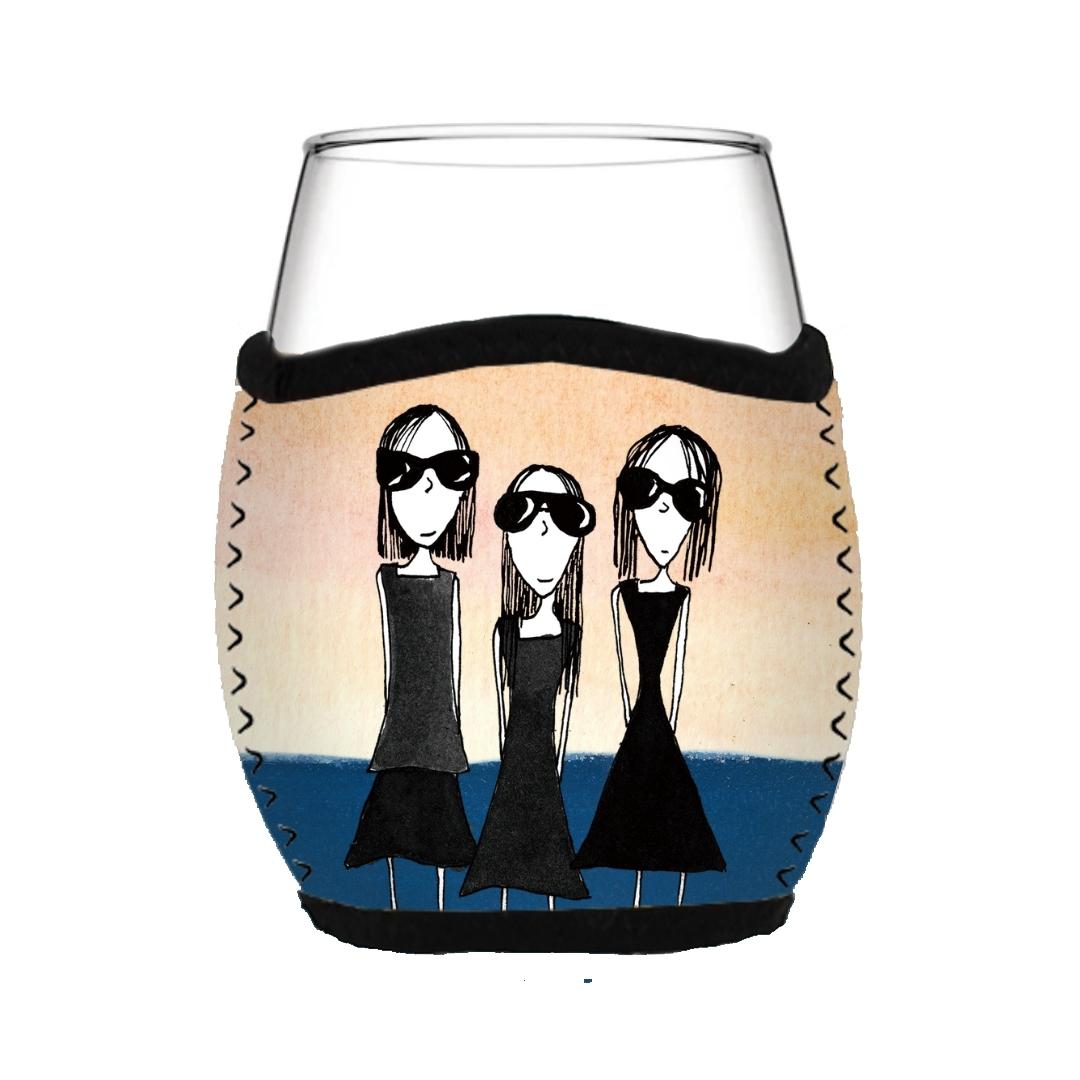 'Sometimes life requires a little attitude' - Stemless Glass Cooler