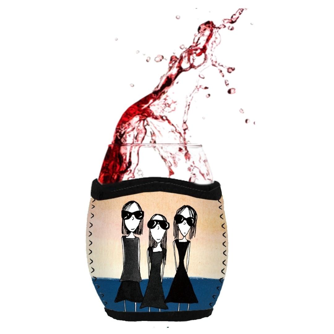 'Sometimes life requires a little attitude' - Stemless Glass Cooler