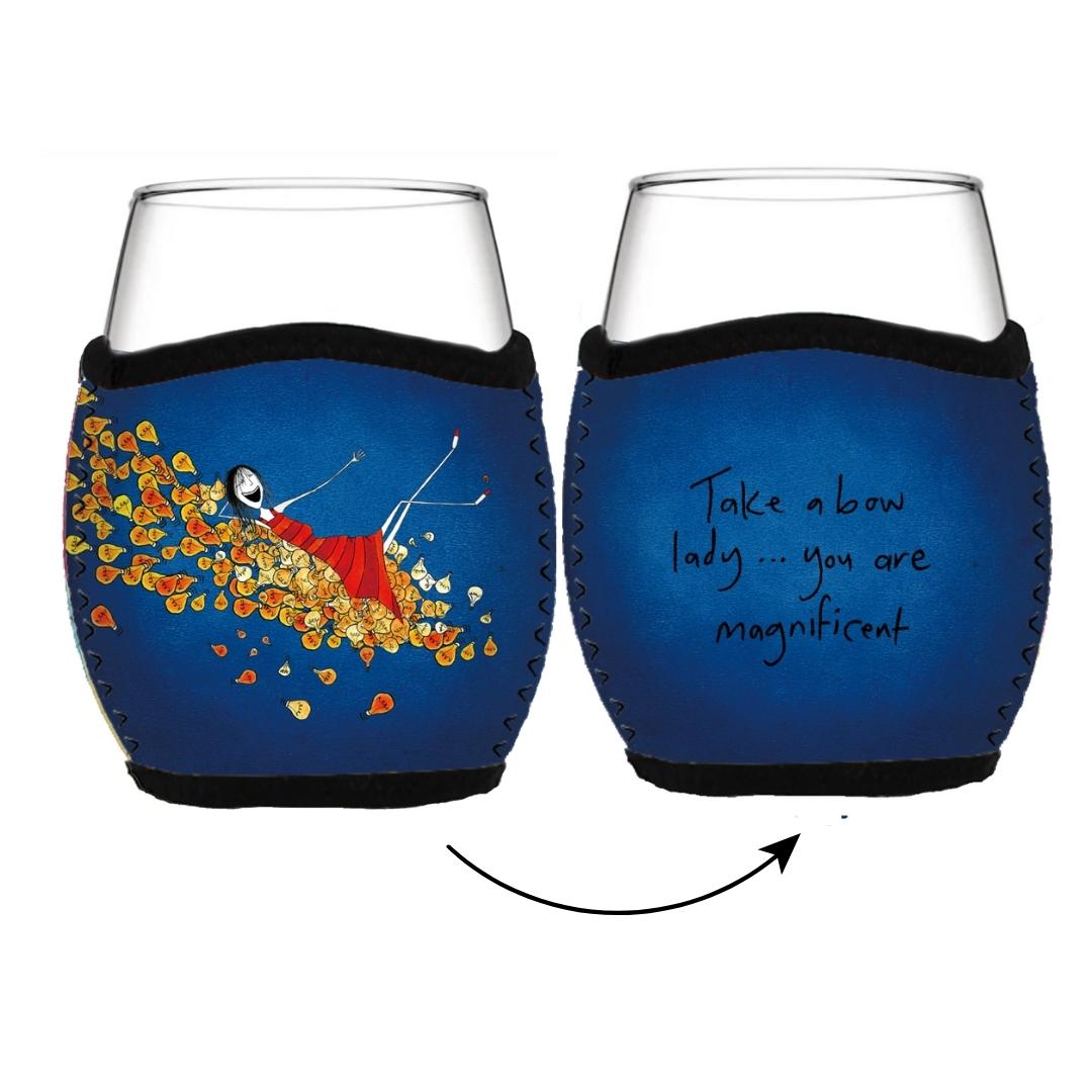 'Take a bow lady, you are magnificent' - Stemless Glass Cooler