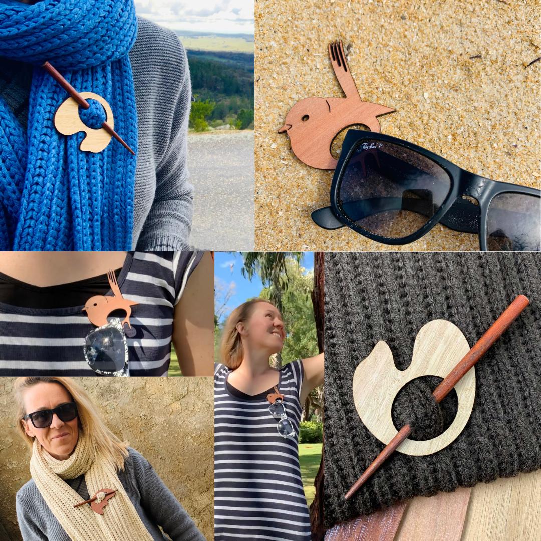 Sunflower Scarf Pin (2 Colors)