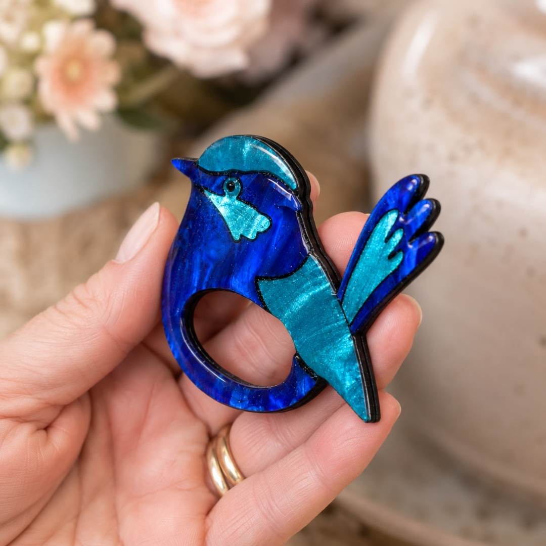 Dual Layer Glasses Brooches