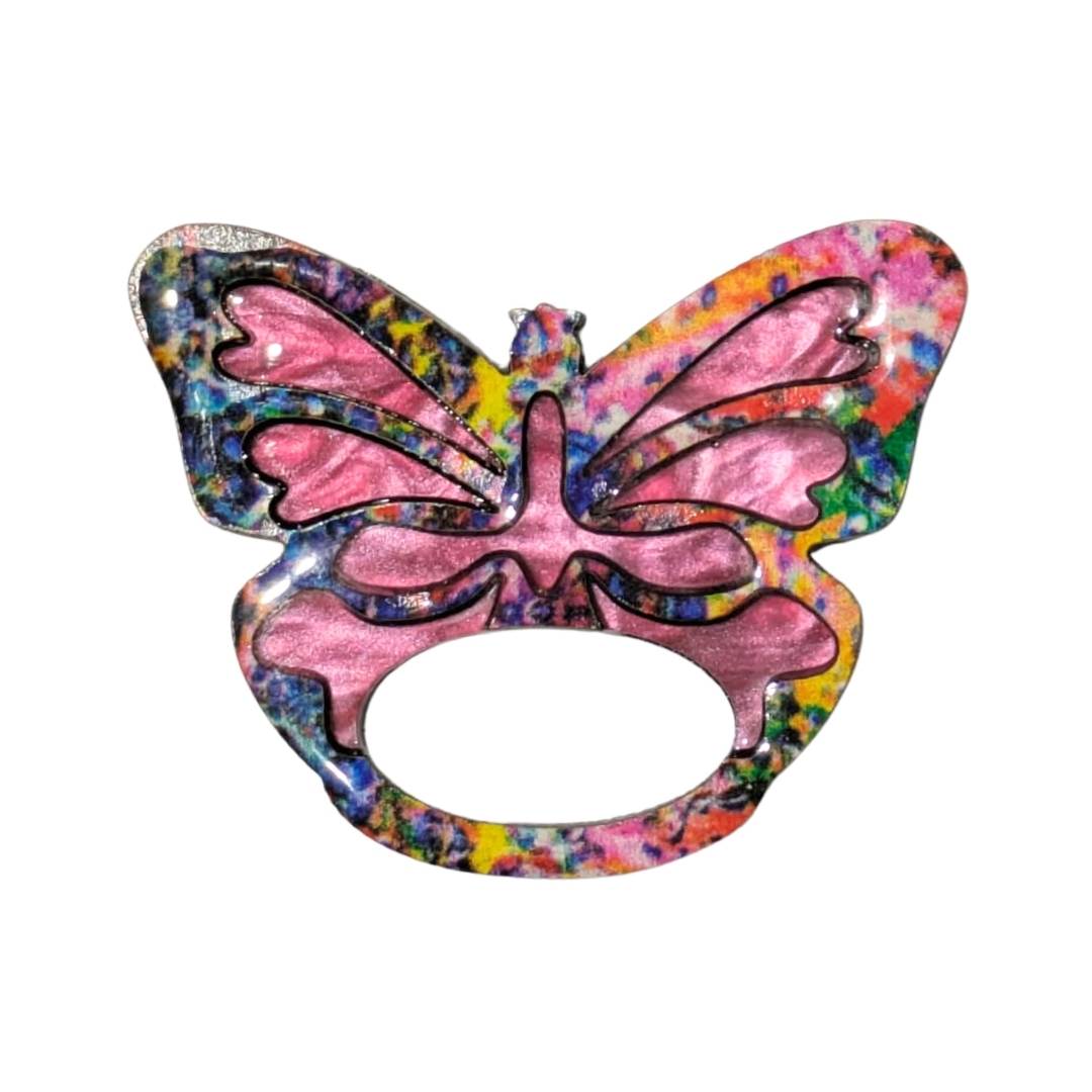 Butterfly - Dual Layer Glasses Brooch