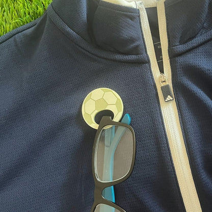 Sport Ball Glasses Brooches
