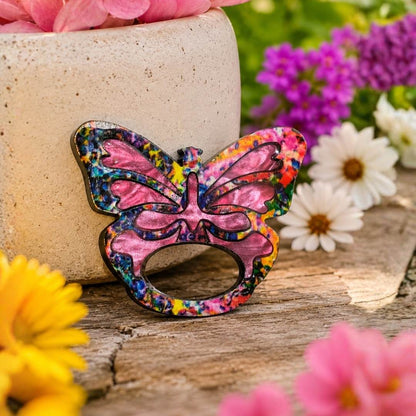 Butterfly - Dual Layer Glasses Brooch