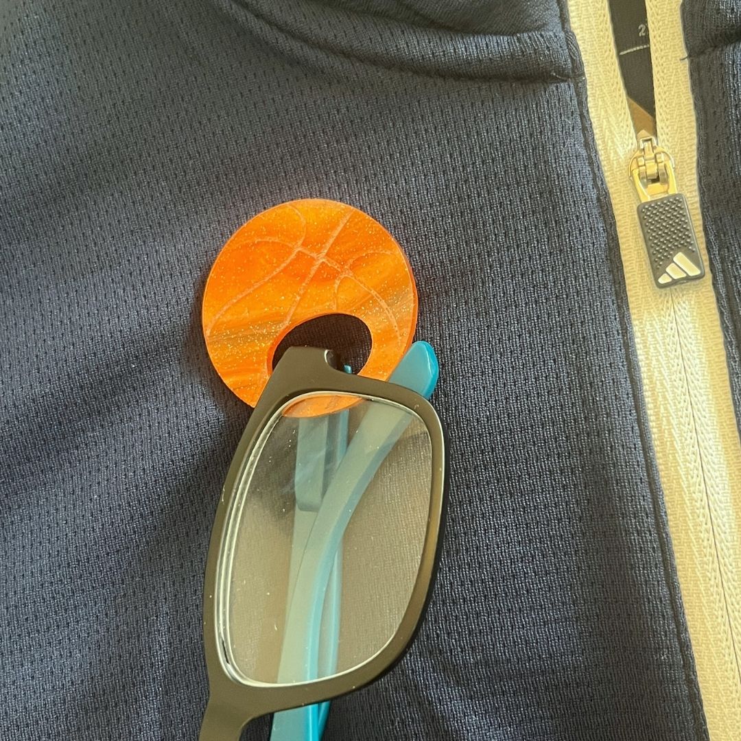 Sport Ball Glasses Brooches