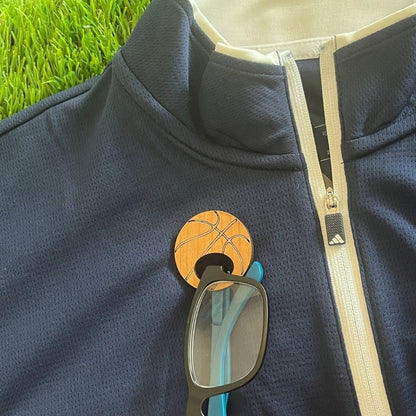 Sport Ball Glasses Brooches