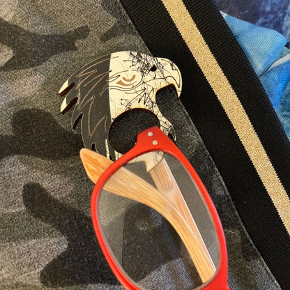 Eagle Glasses Brooch