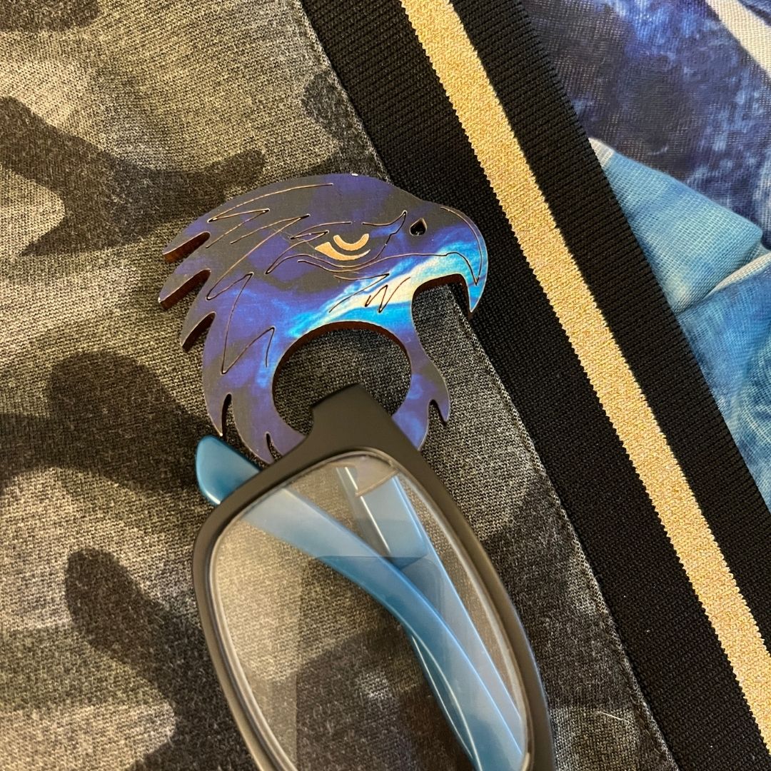 Eagle Glasses Brooch