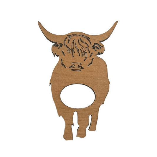 Highland Cow Glasses Brooch (5 Colors)