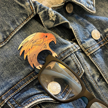Eagle Glasses Brooch