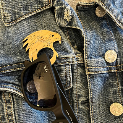 Eagle Glasses Brooch