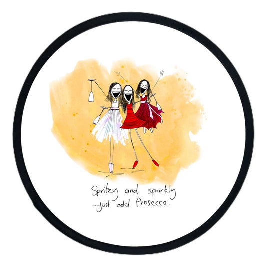 Folding Fan • Spritzy and sparkly, just add prosecco