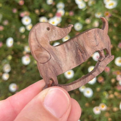 Dashie Dog Glasses Brooch (6 Colors)