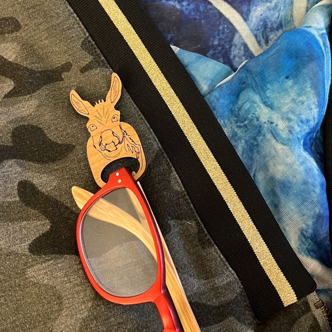 Donkey Glasses Brooch