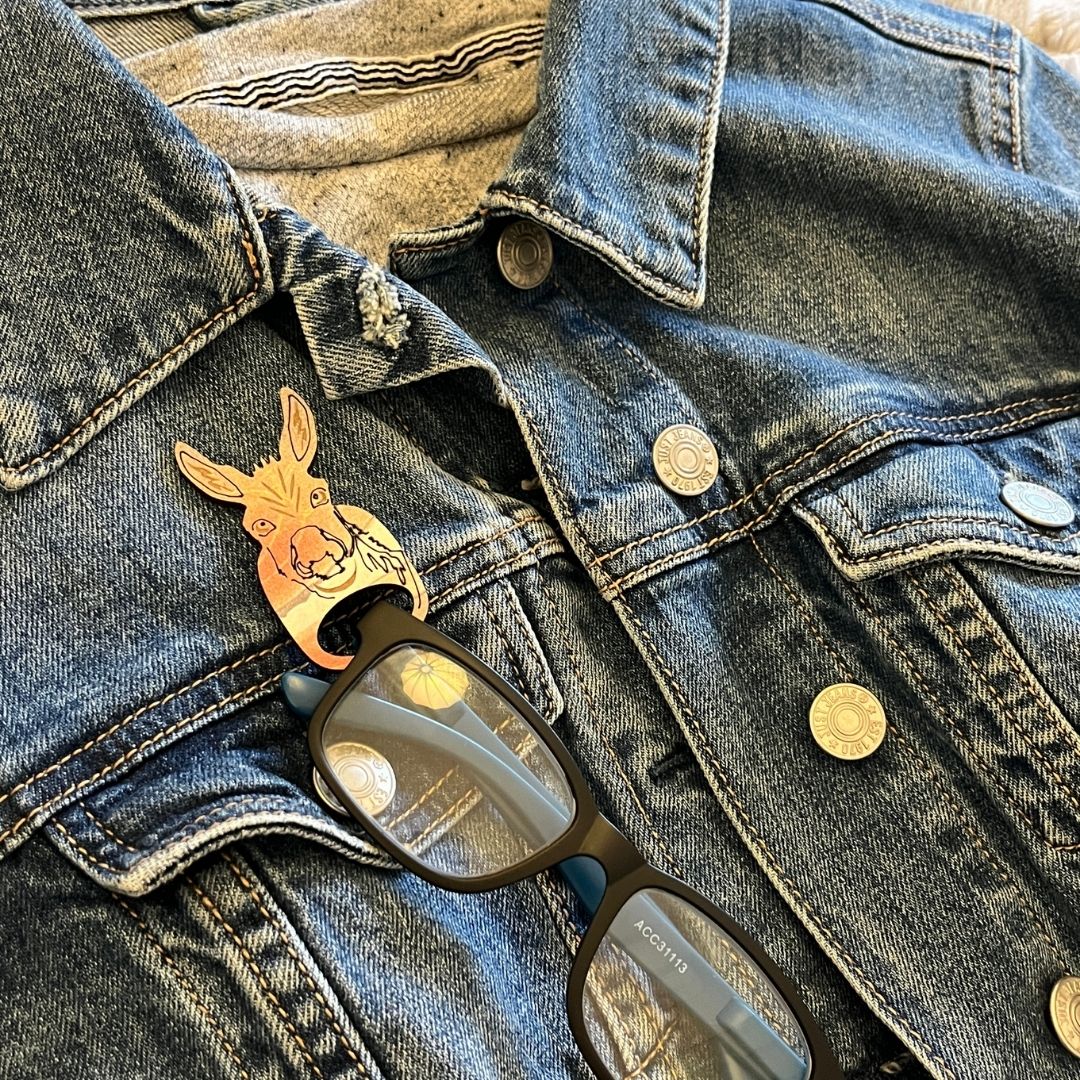 Donkey Glasses Brooch