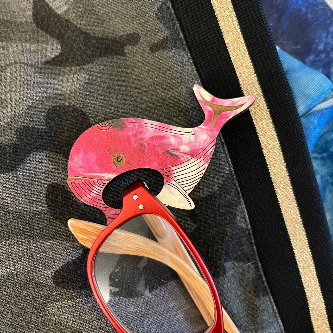 Whale Glasses Brooch