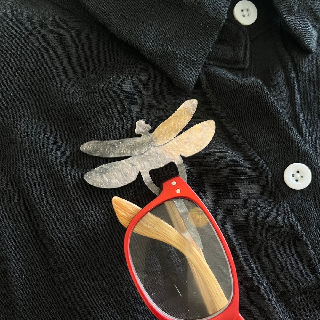 Dragonfly Glasses Brooch (8 Colors)