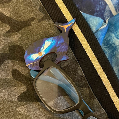 Whale Glasses Brooch