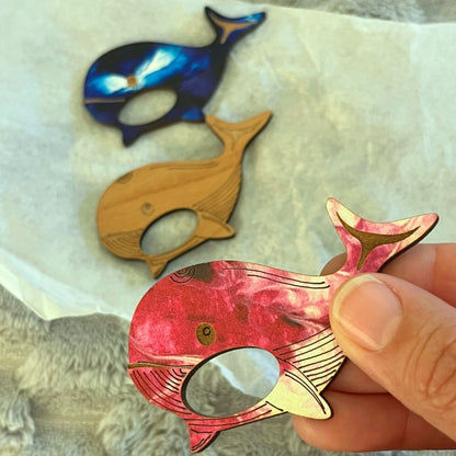 Whale Glasses Brooch