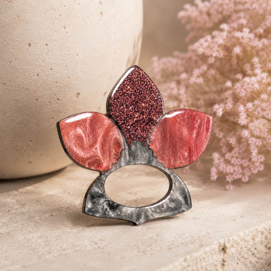 Orchid - Dual Layer Glasses Brooch
